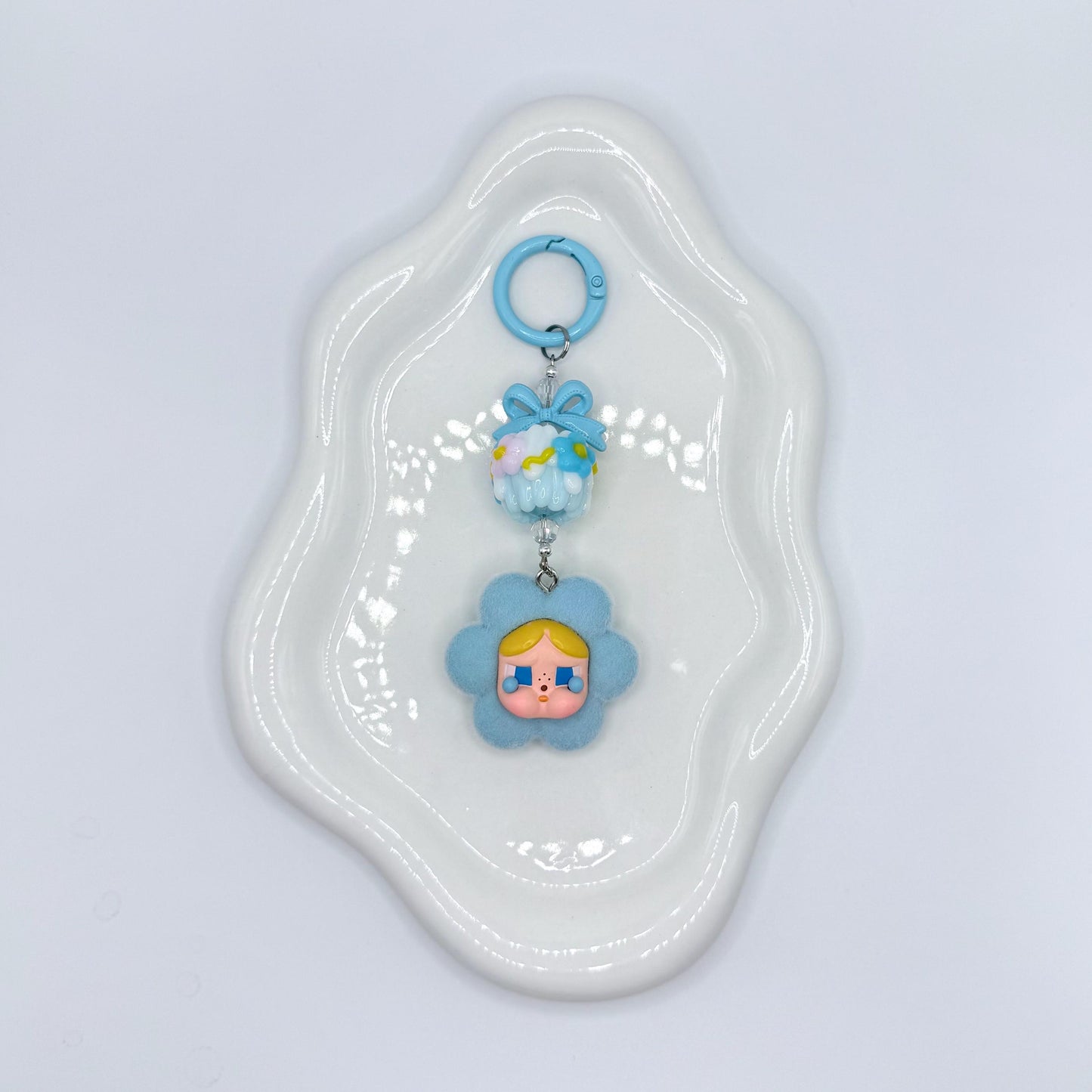 CryBaby Fuzzy Flower Mini Figure Keychain | Bag Charm