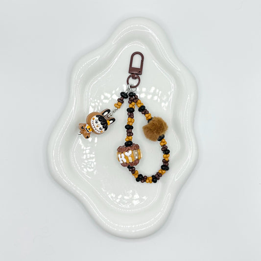 Labubu and Crybaby inspired Hand Painted Mini Figure AirPod Charm | Keychain