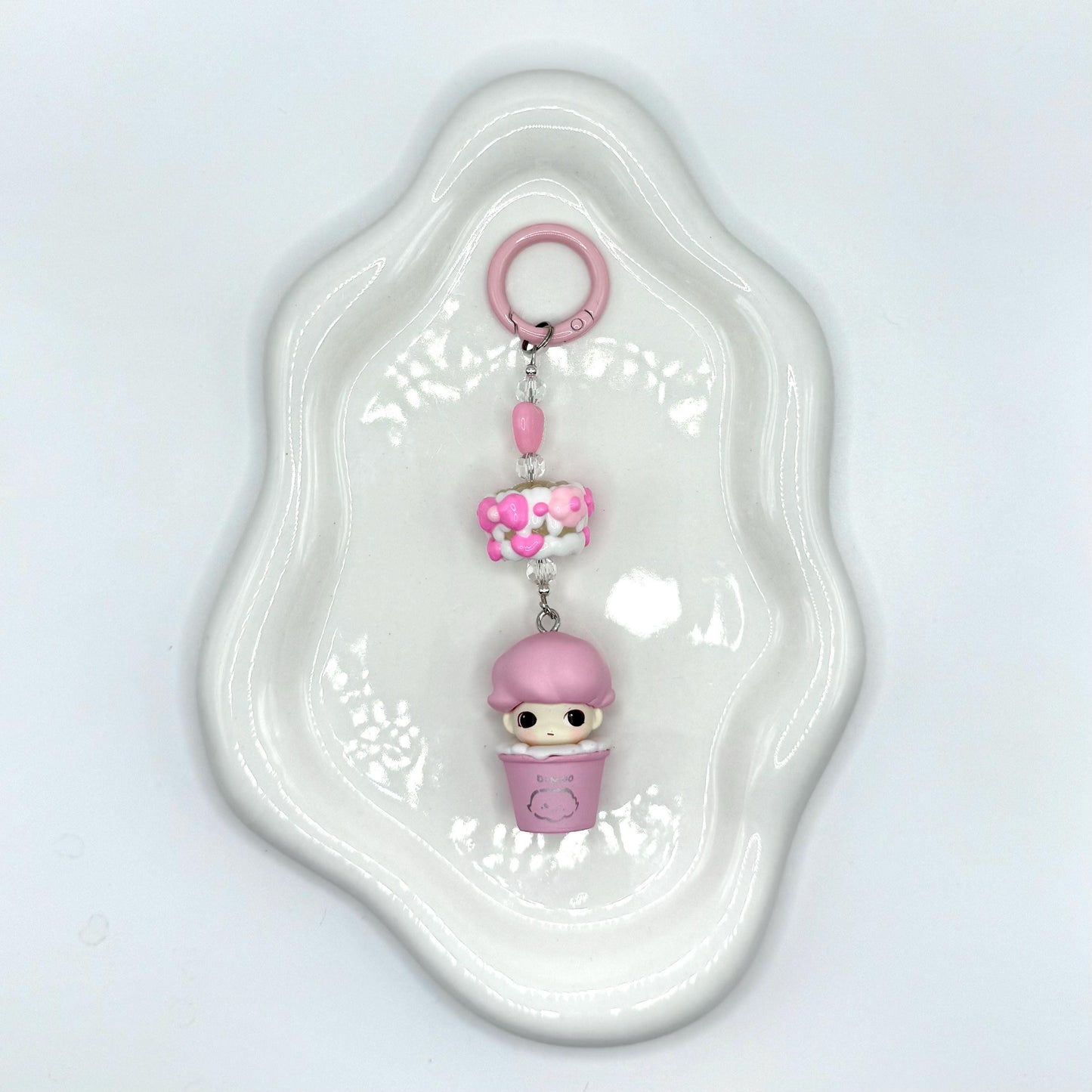 Dimoo Cup Mini Figure Keychain | Bag Charm