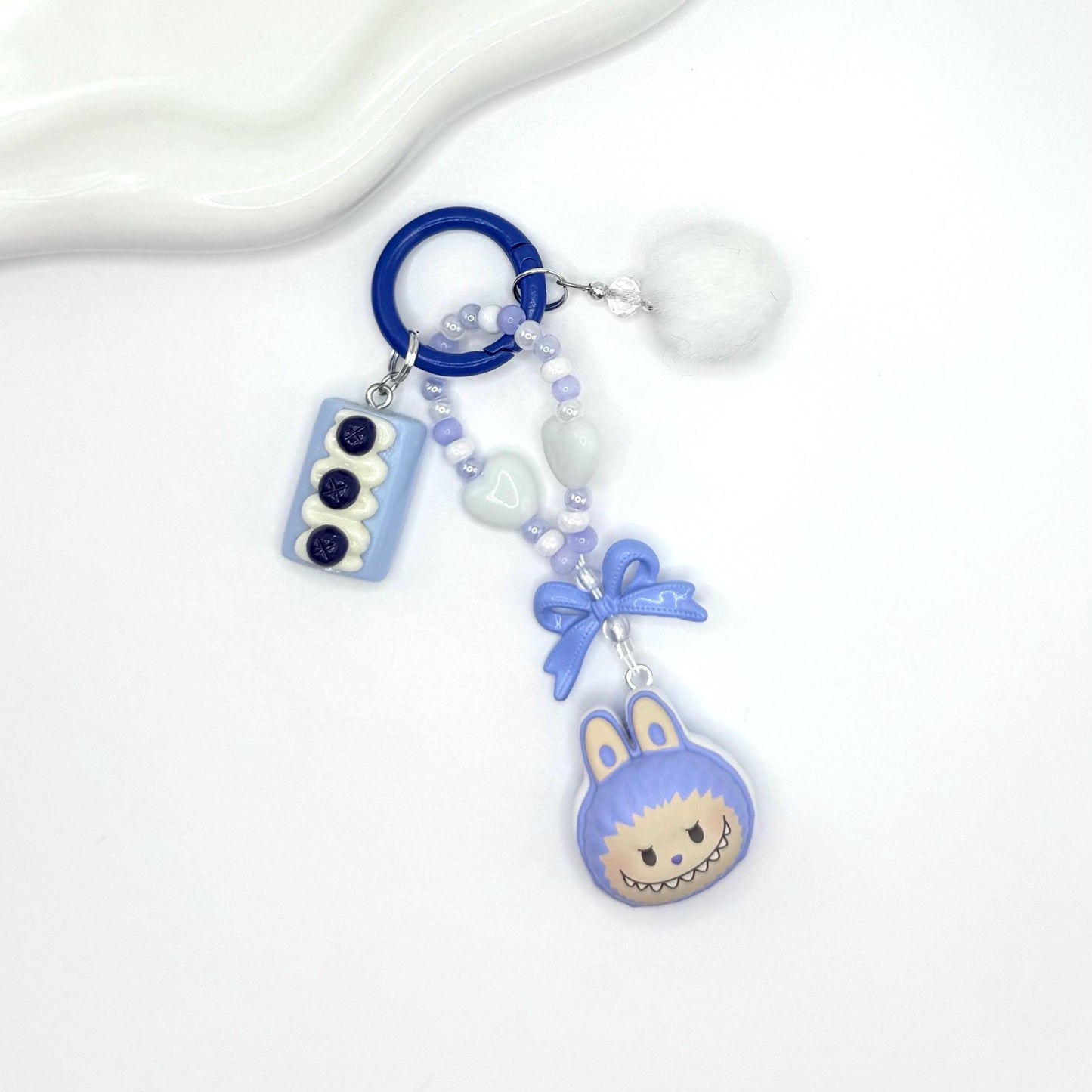 Macaron Dessert Series Authentic Pop Bean Hand Painted Bead Keychain | Bag charm | Phone charm | Handmade Beads | Popmart Bead