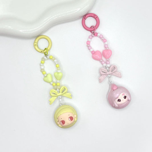Macaron Dessert Series Authentic Pop Bean Hand Painted Bead Keychain | Bag charm | Phone charm | Handmade Beads | Popmart Bead