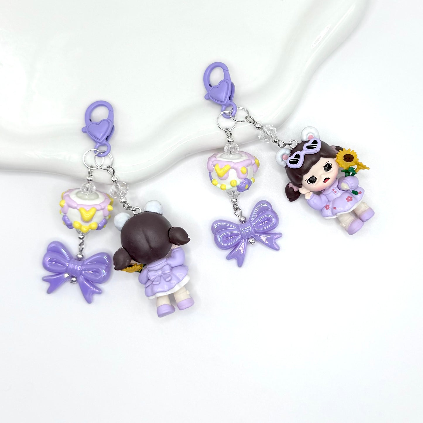 Zora Daisy Girl Mini Figure Keychain | Bag Charm | Phone Charm