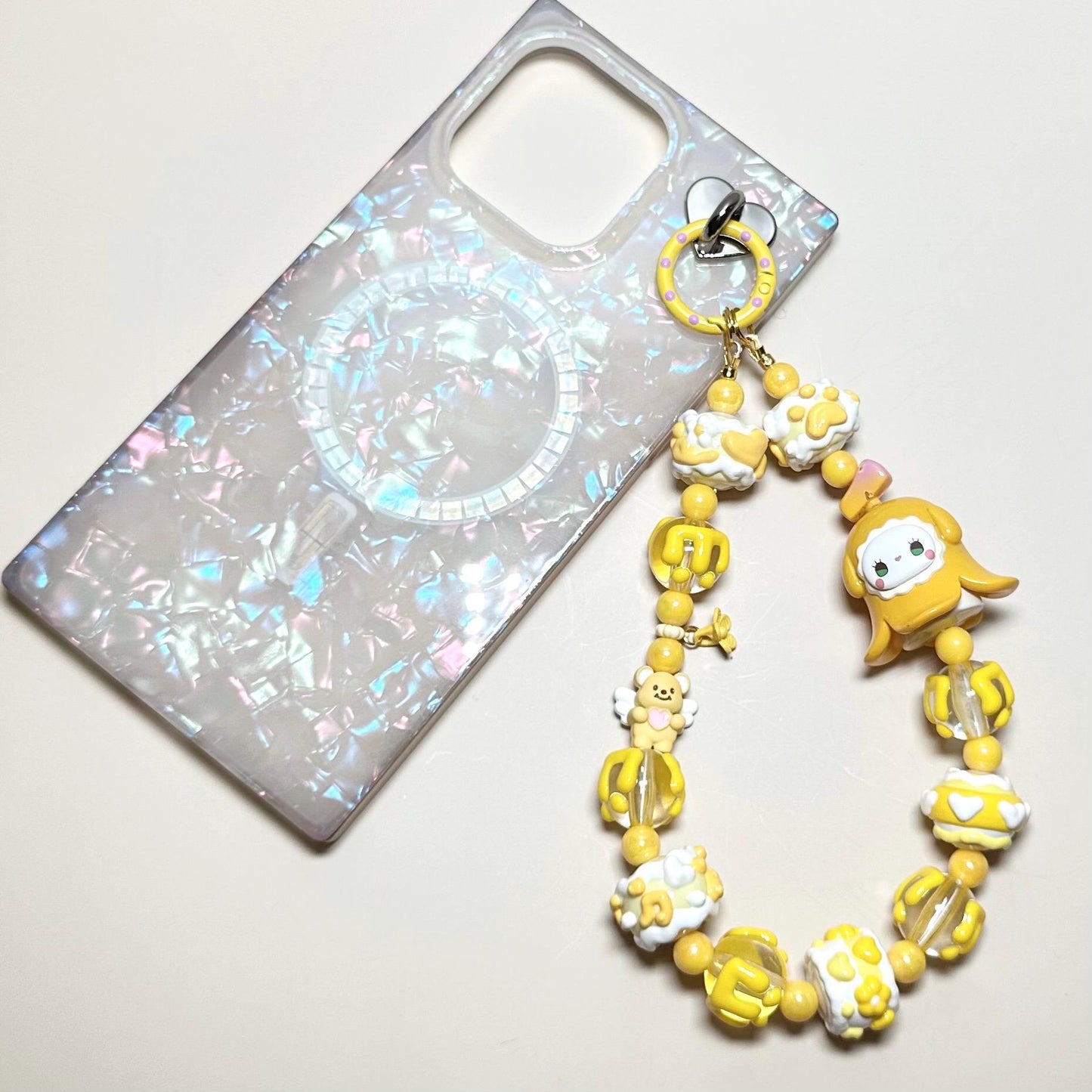 Banana Emma sweet bean Hand Painted Phone Strap