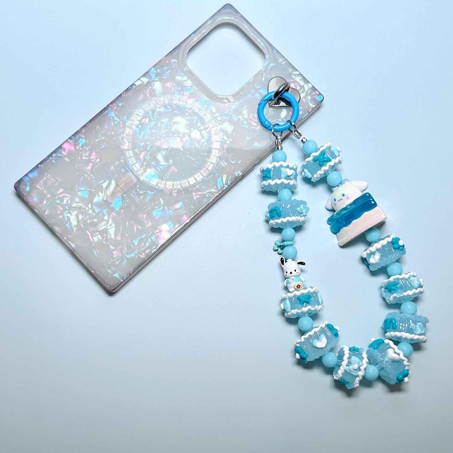 Cinnamoroll inspired Cake Hand Painted Phone Strap | Bag Charm