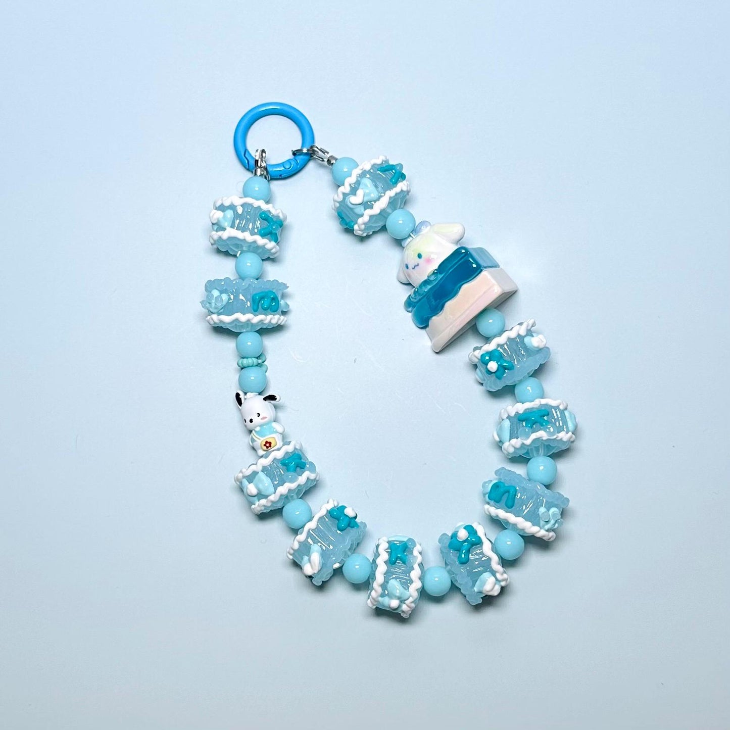 Cinnamoroll inspired Cake Hand Painted Phone Strap | Bag Charm