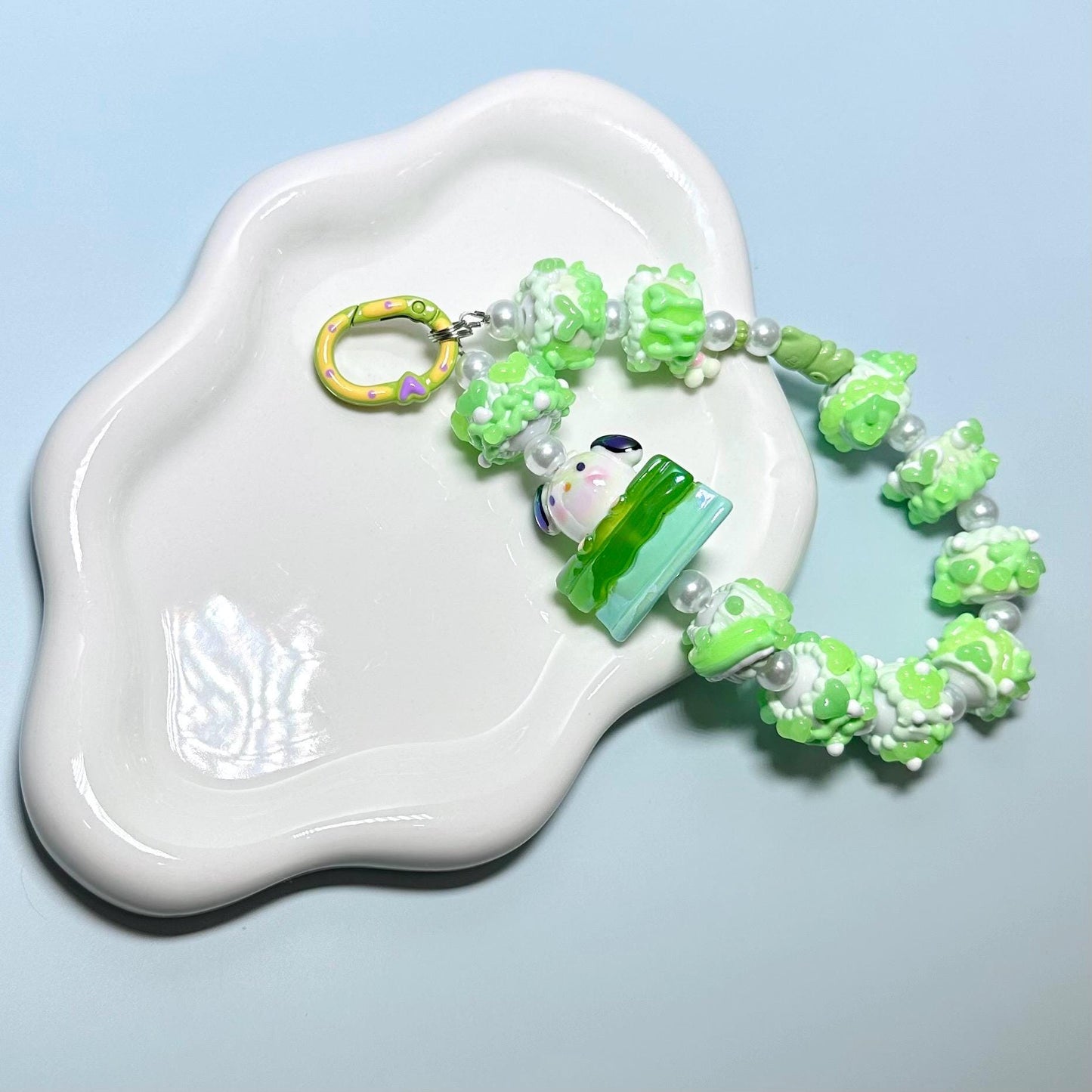 Pochacco inspired Cake Phone Strap | Bag Charm