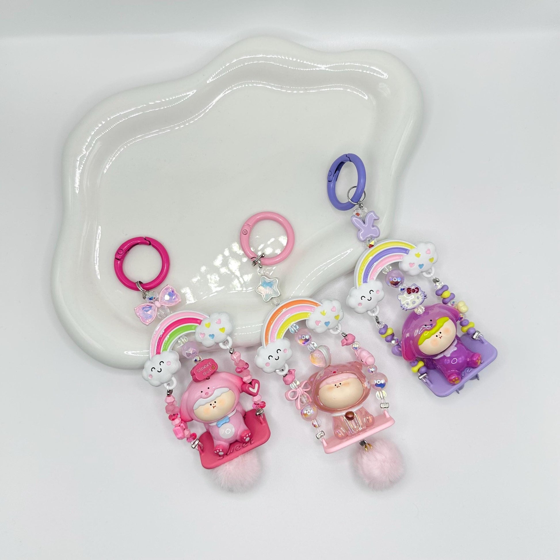 AMLLS Puppy Swinging Mini Figure Keychain | Bag Charm