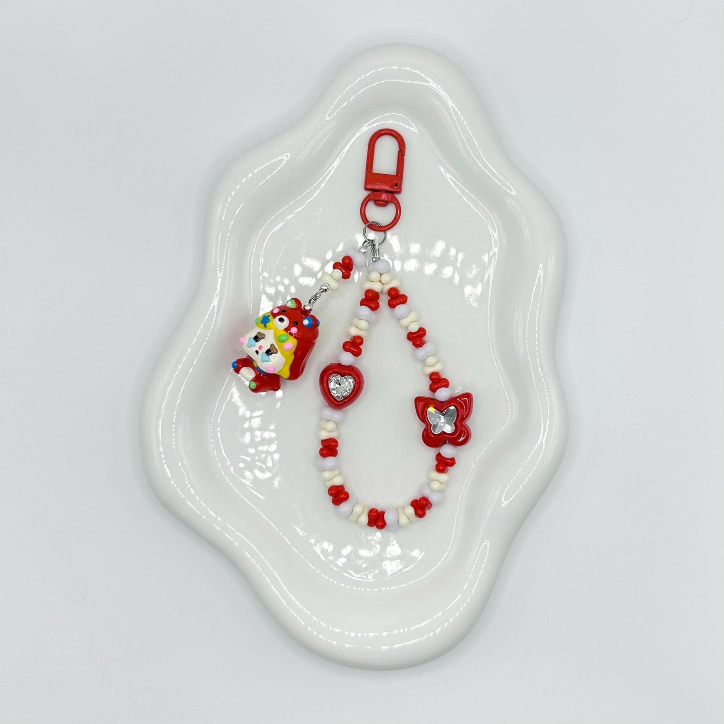 Labubu and Crybaby inspired Hand Painted Mini Figure AirPod Charm | Keychain