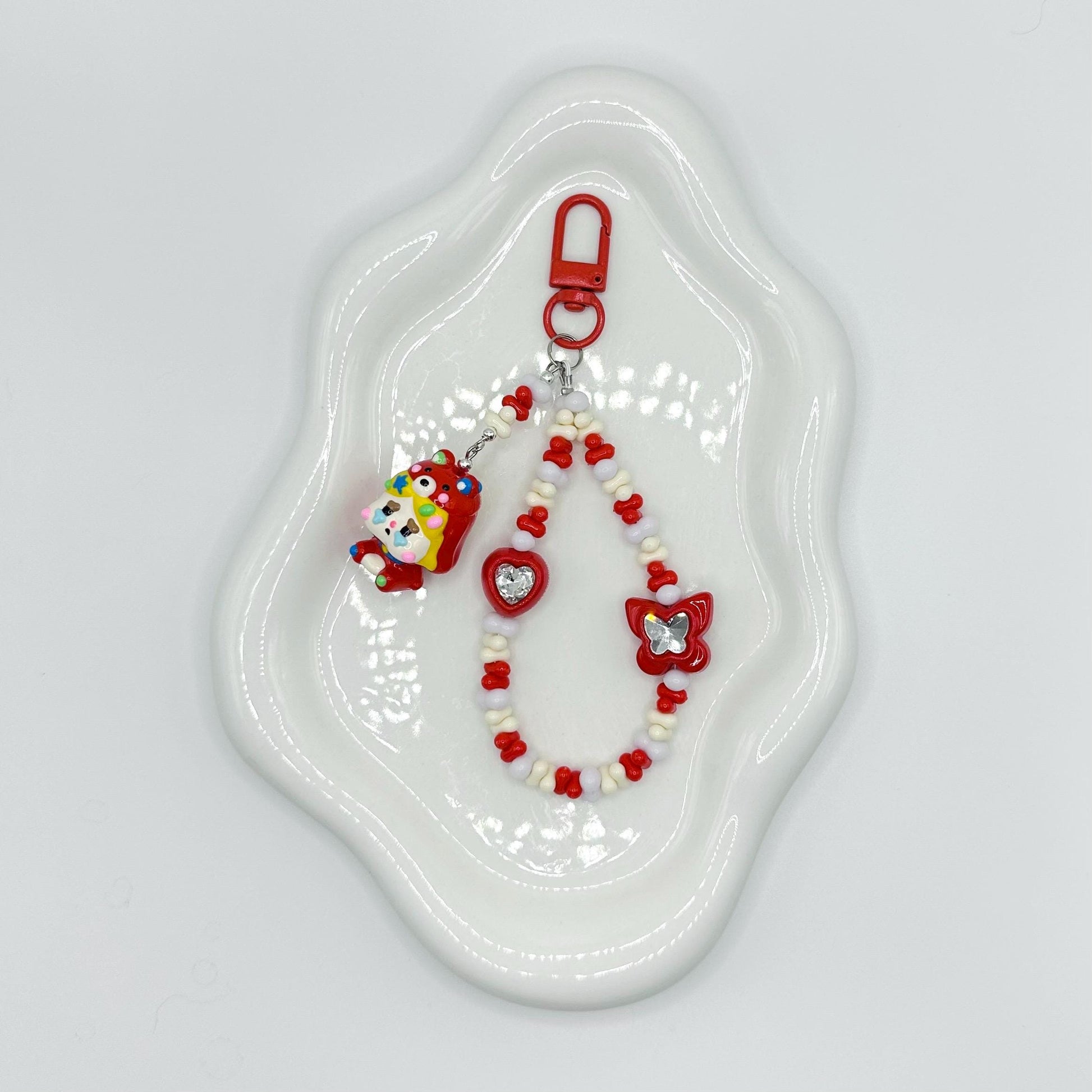Labubu and Crybaby inspired Hand Painted Mini Figure AirPod Charm | Keychain