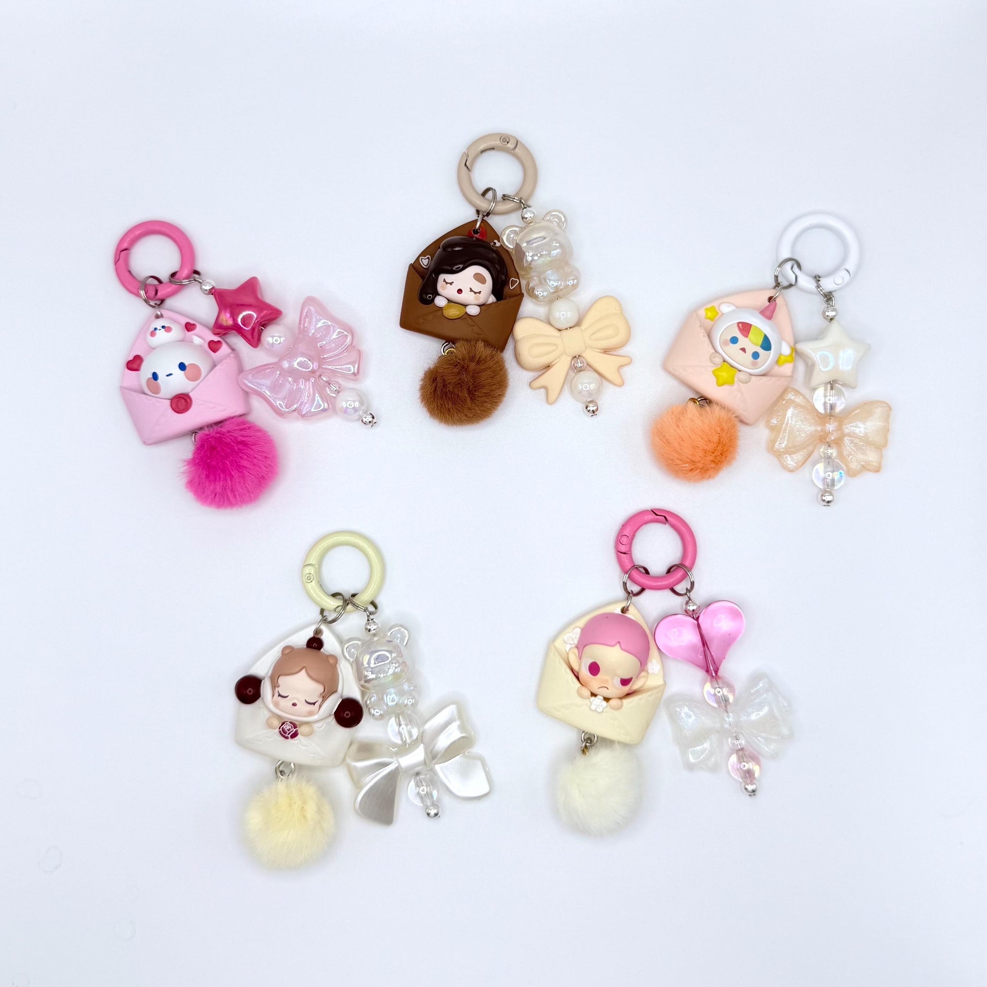 Love Letter Pop Bean figures Keychain | Bag charm | Phone charm | Handmade Beads | Popmart Bead