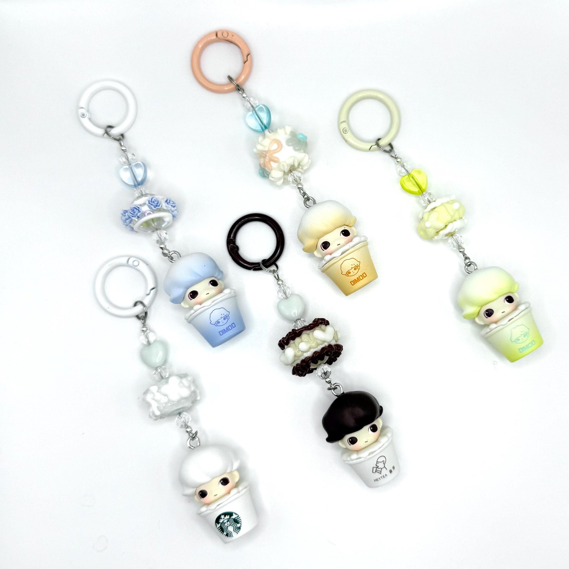 Dimoo Cup Mini Figure Keychain | Bag Charm