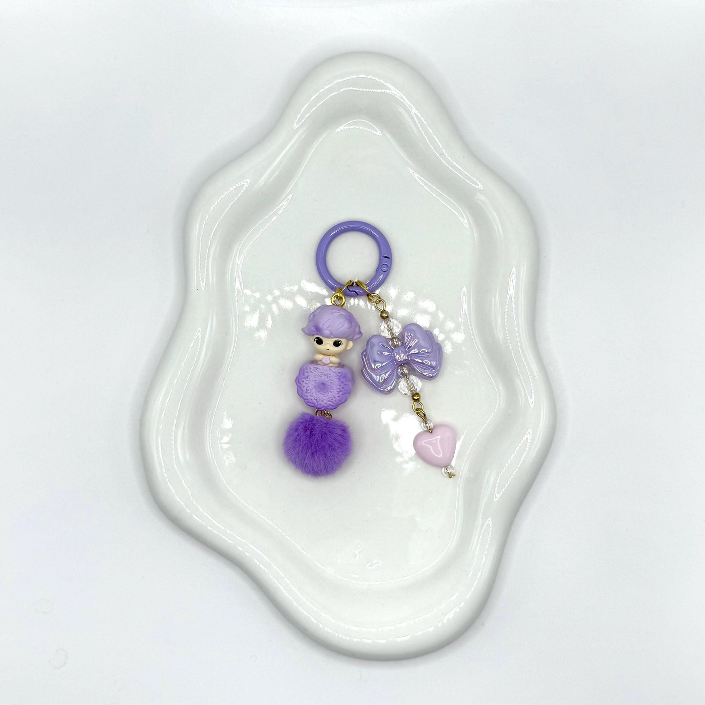 Dimoo Cookies Mini Figures Double Strands Keychain | Bag Charm