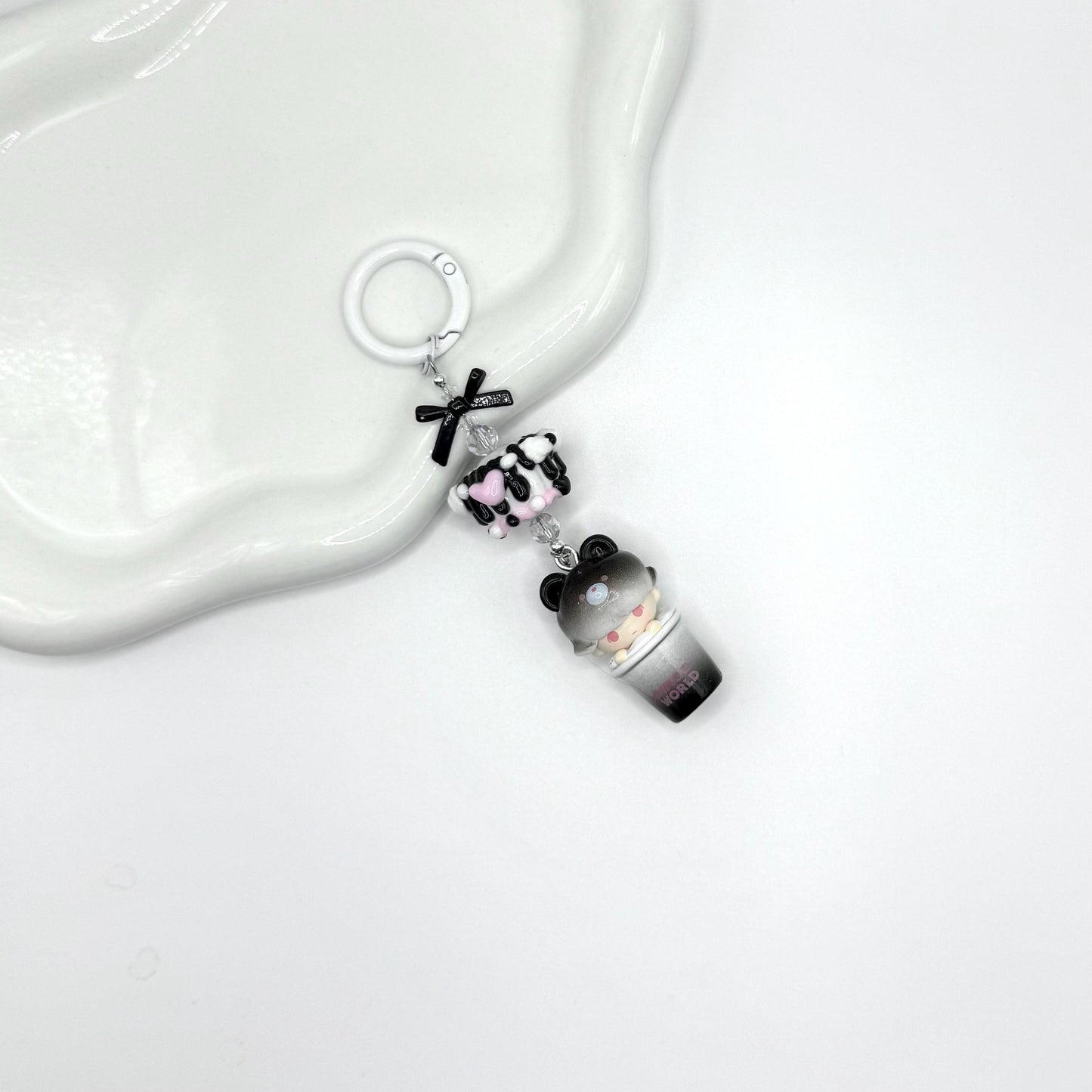 Dimoo Cup Mini Figure Keychain | Bag Charm
