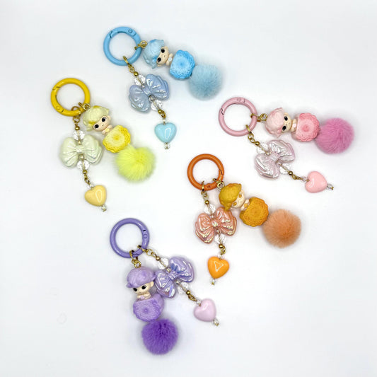 Dimoo Cookies Mini Figures Double Strands Keychain | Bag Charm