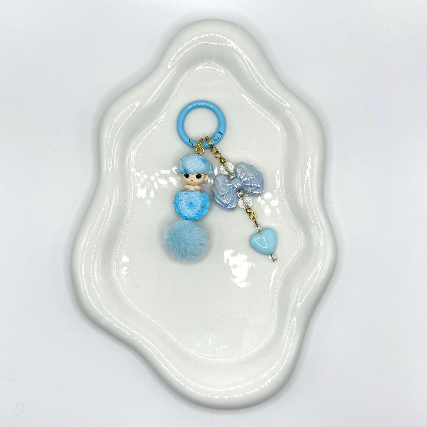 Dimoo Cookies Mini Figures Double Strands Keychain | Bag Charm