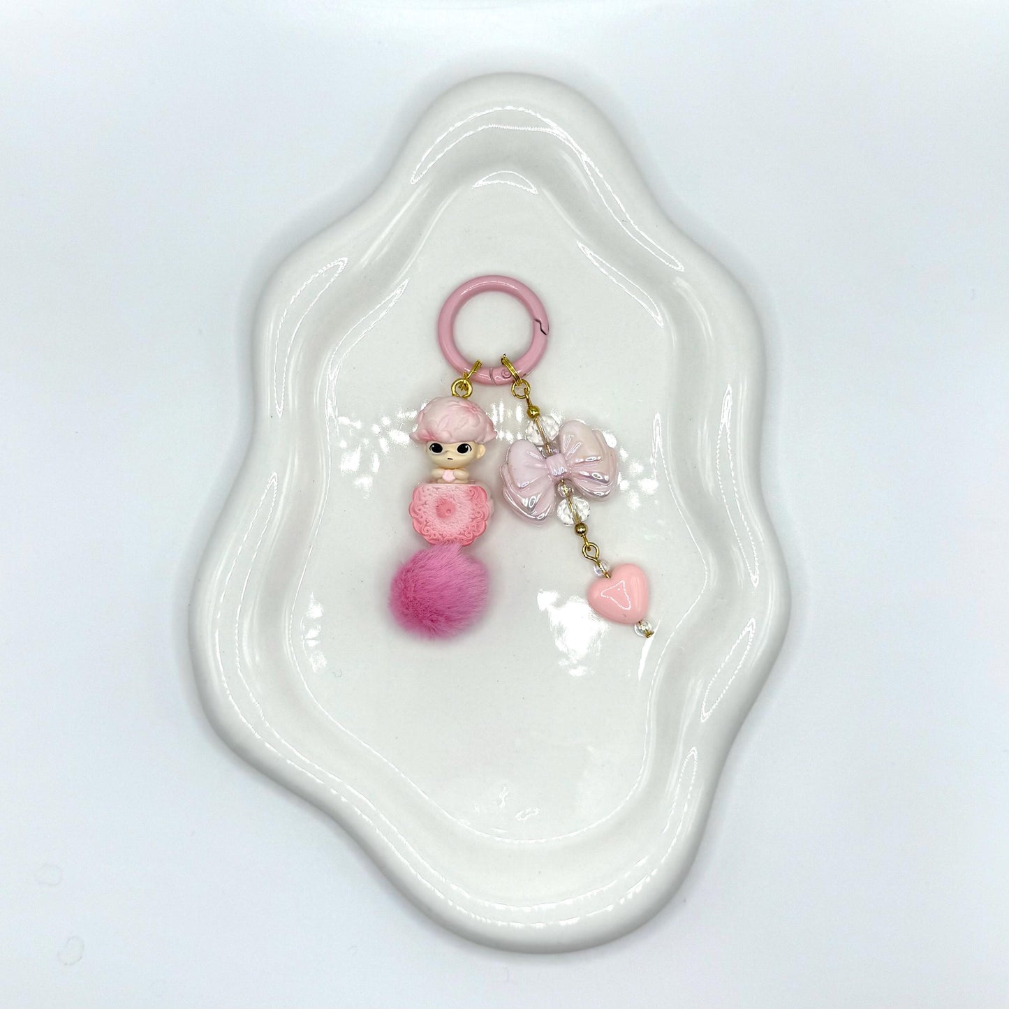 Dimoo Cookies Mini Figures Double Strands Keychain | Bag Charm
