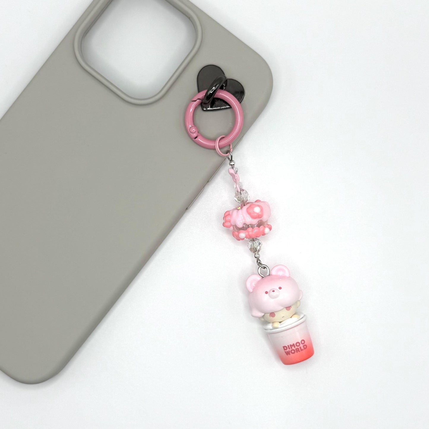 Dimoo Cup Mini Figure Keychain | Bag Charm