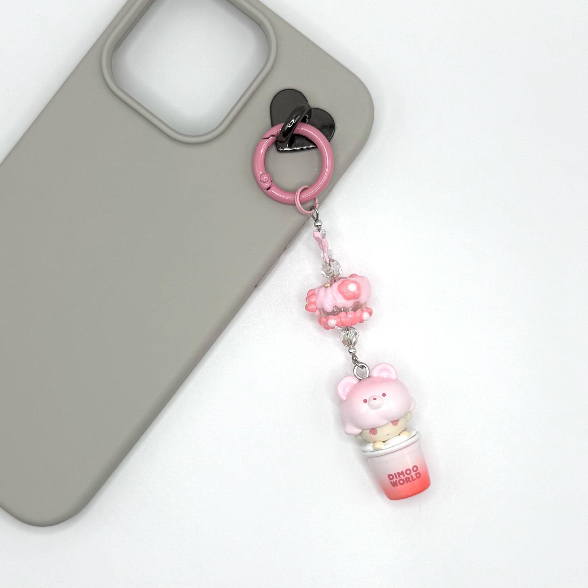 Dimoo Cup Mini Figure Keychain | Bag Charm