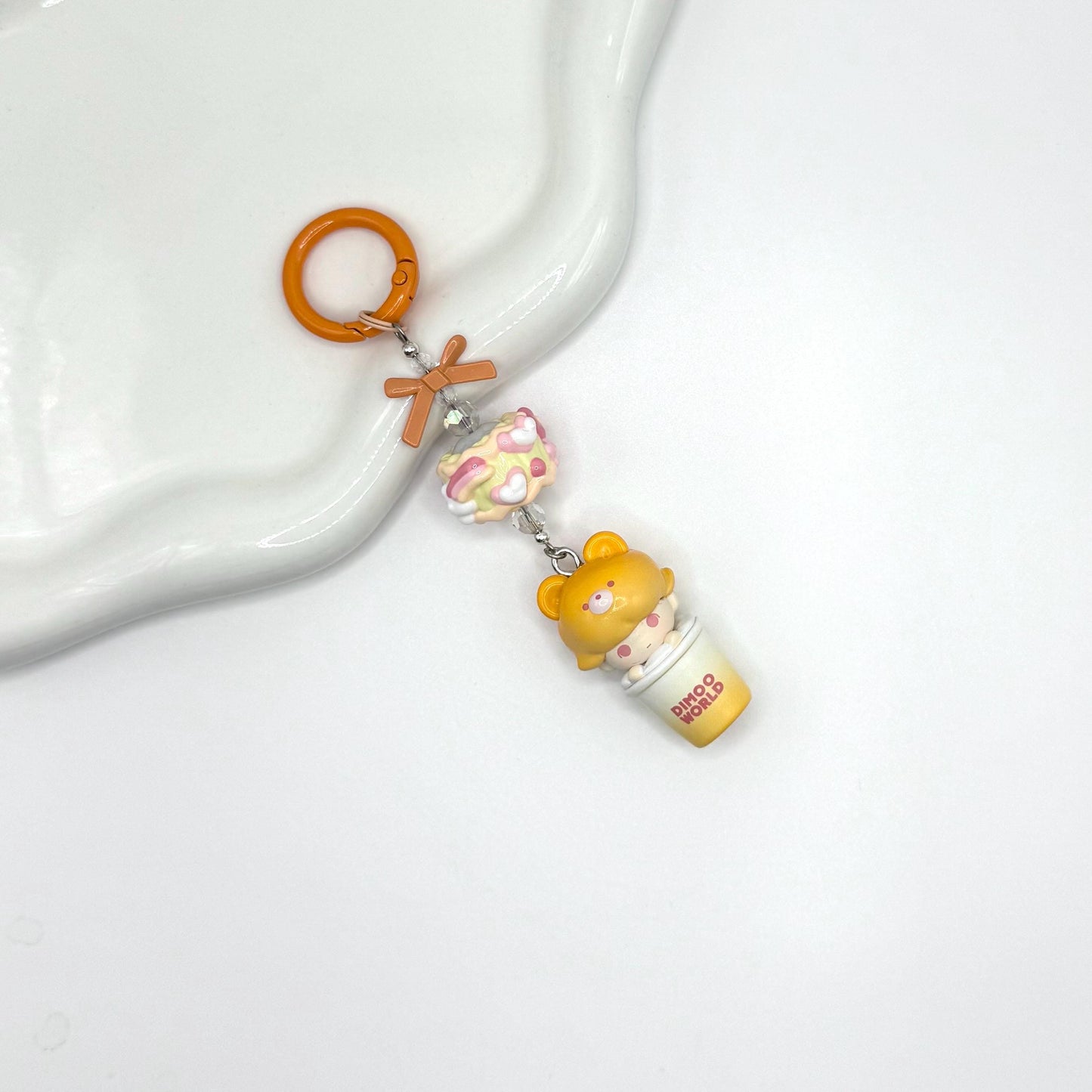 Dimoo Cup Mini Figure Keychain | Bag Charm