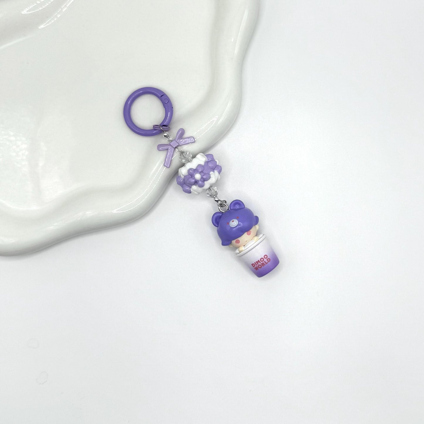 Dimoo Cup Mini Figure Keychain | Bag Charm