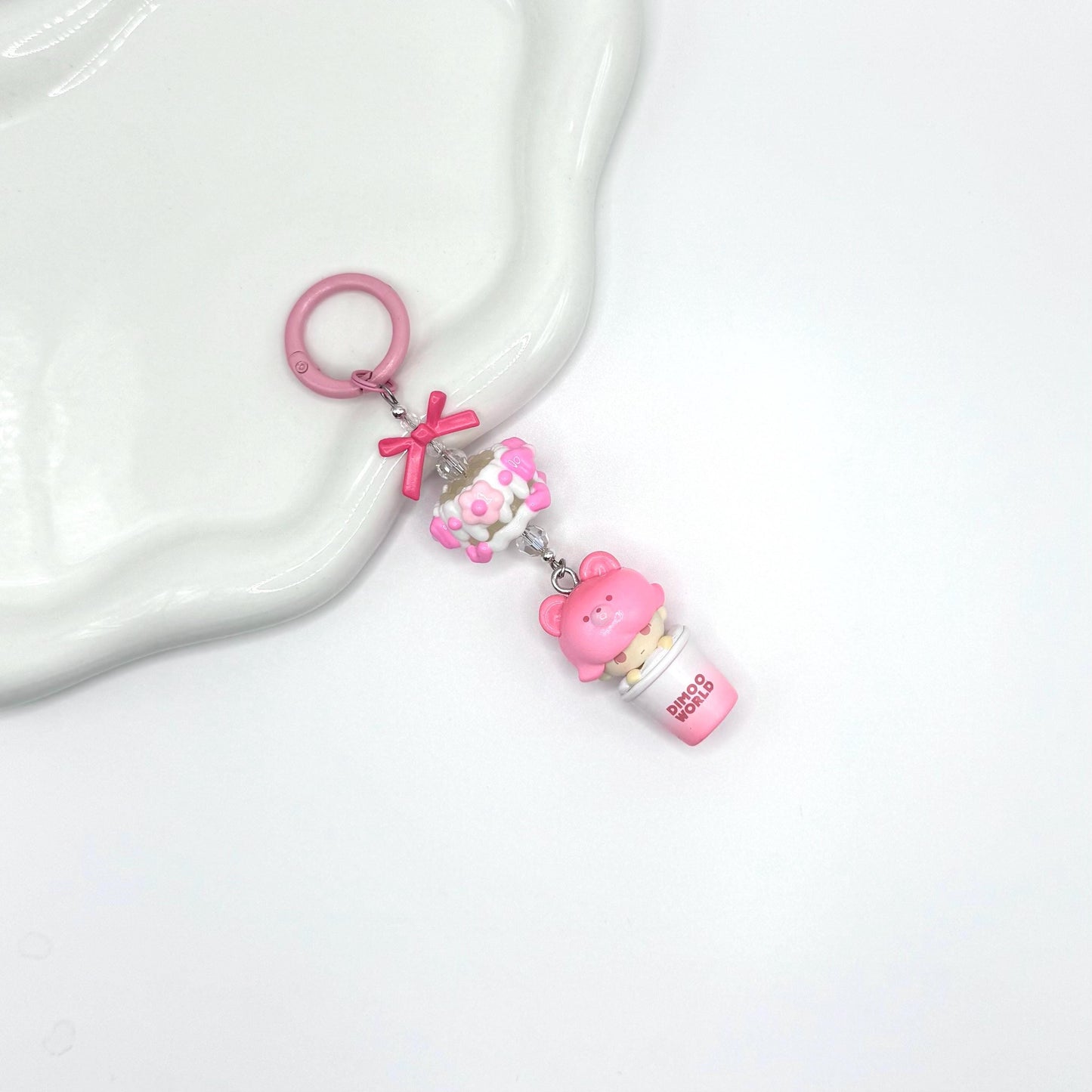 Dimoo Cup Mini Figure Keychain | Bag Charm