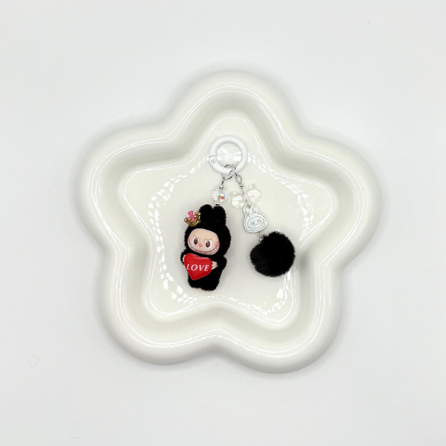 Labubu Heart Mini Figure Keychain | Bag Charm