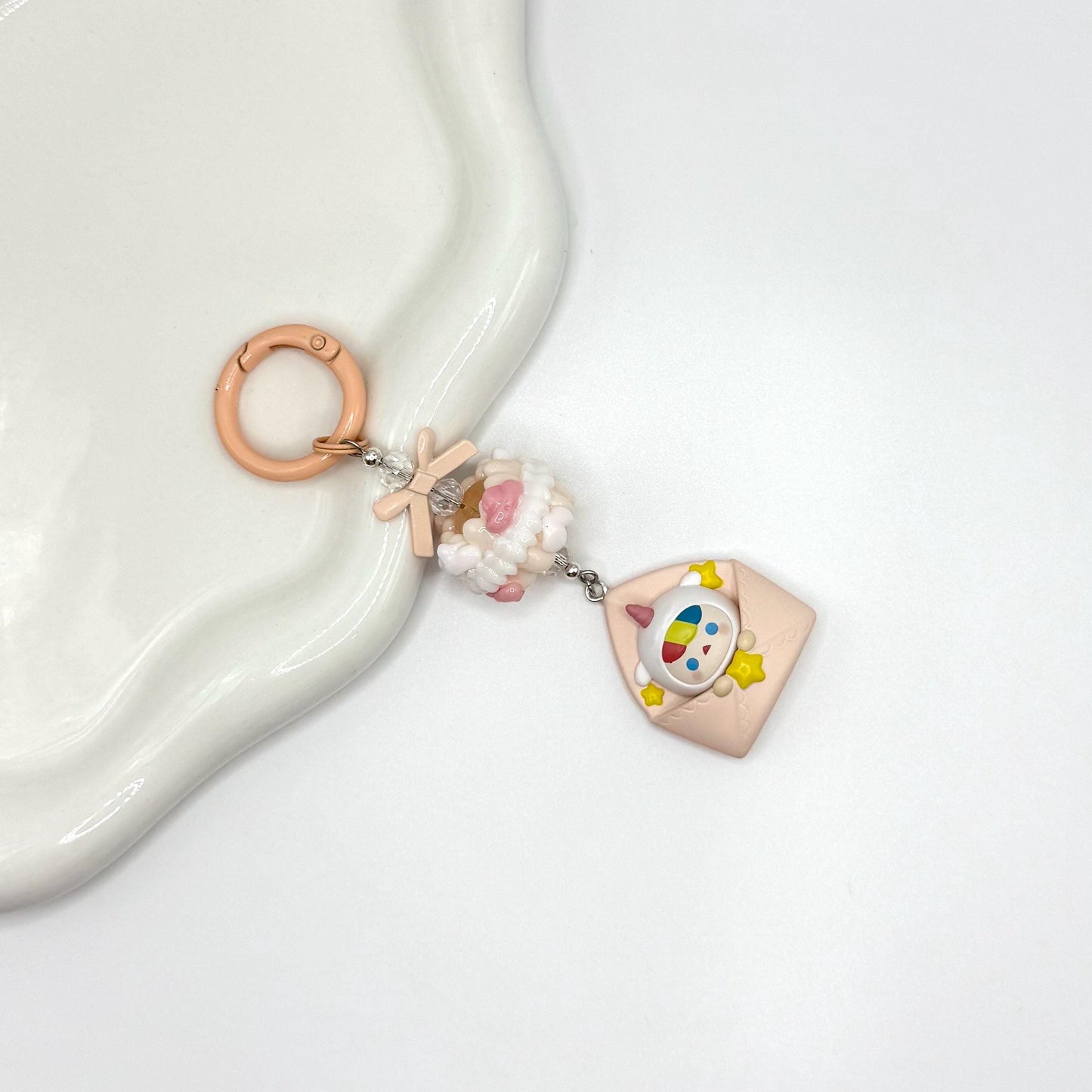Love Letter series authentic Pop Bean Hand Painted Bead Keychain | Bag charm | Phone charm | Handmade Beads | Popmart Bead