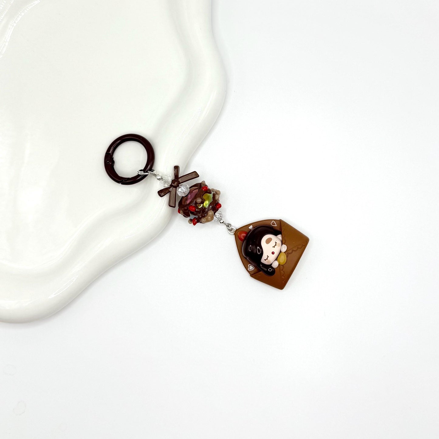 Love Letter series authentic Pop Bean Hand Painted Bead Keychain | Bag charm | Phone charm | Handmade Beads | Popmart Bead