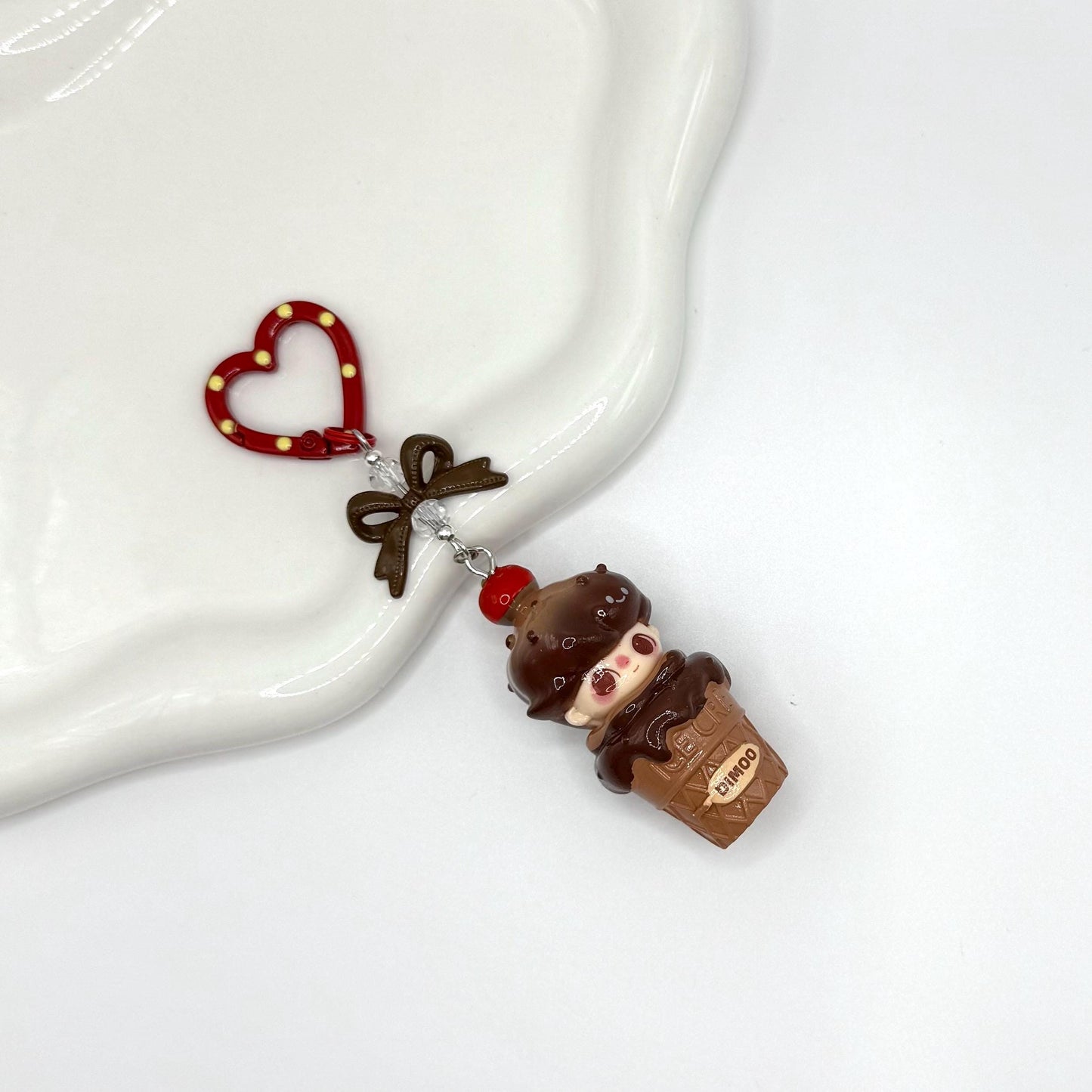 Dimoo Ice Cream Treat Mini Figure Keychain | Bag Charm