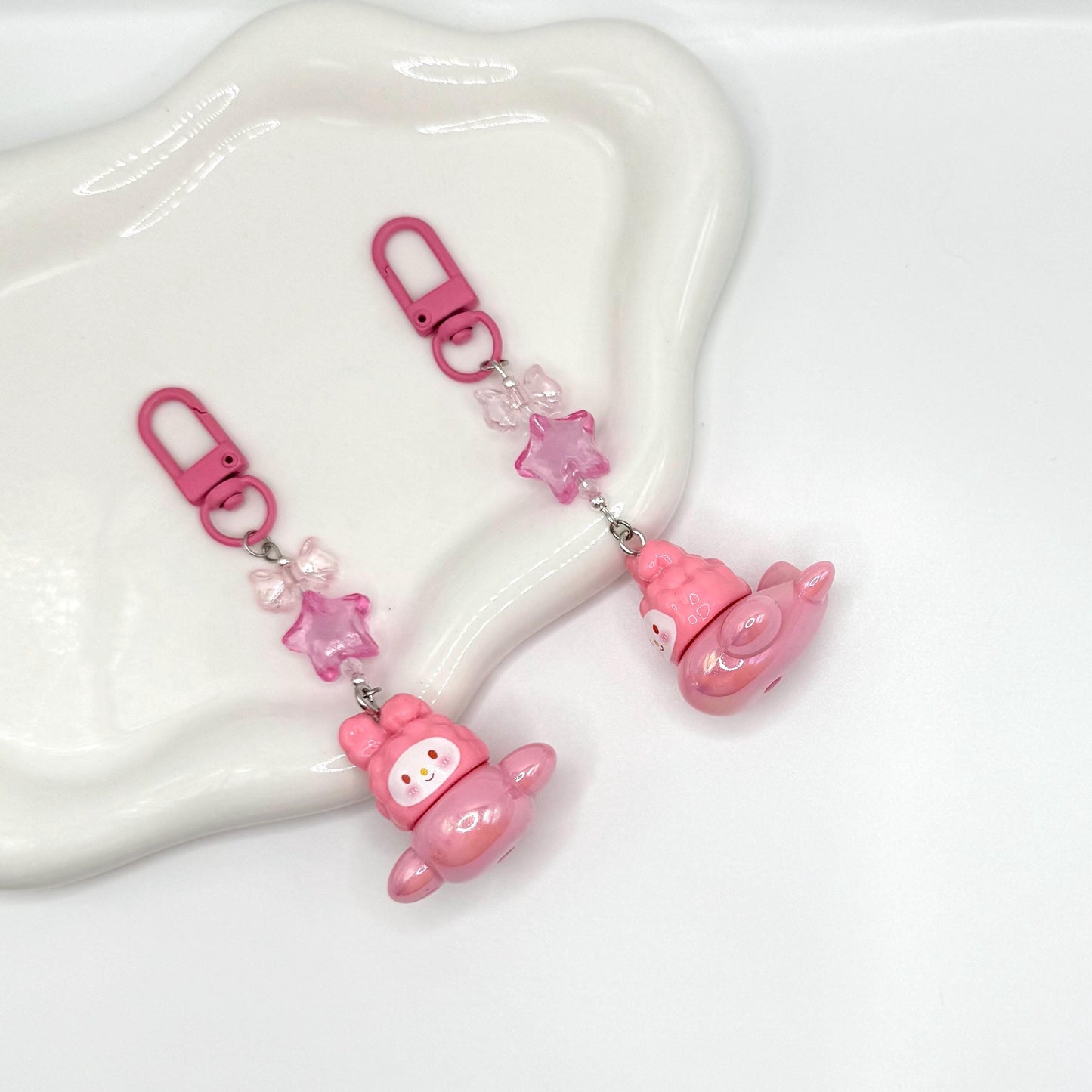 Sanrio inspired airplane Mini Figure Keychain | Bag Charm
