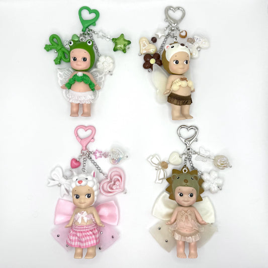 Sonny Angel Animal Series Keychain | Sonny Angel Outfit | Fairy wings | Y2K keychains