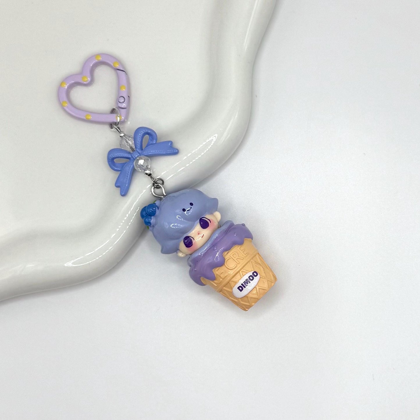 Dimoo Ice Cream Treat Mini Figure Keychain | Bag Charm