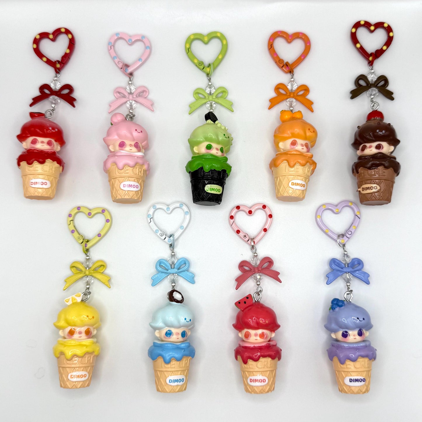 Dimoo Ice Cream Treat Mini Figure Keychain | Bag Charm