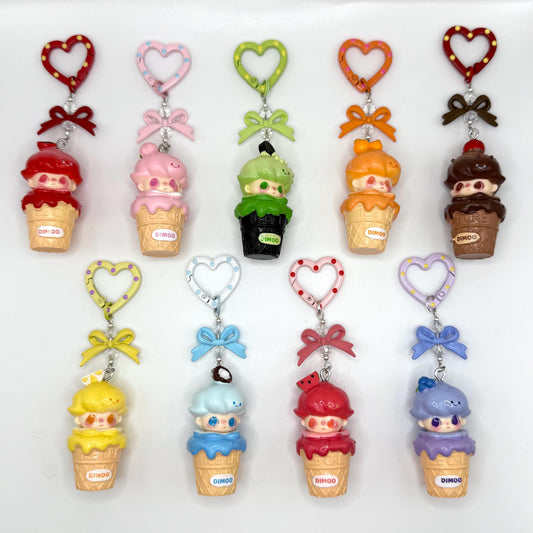 Dimoo Ice Cream Treat Mini Figure Keychain | Bag Charm