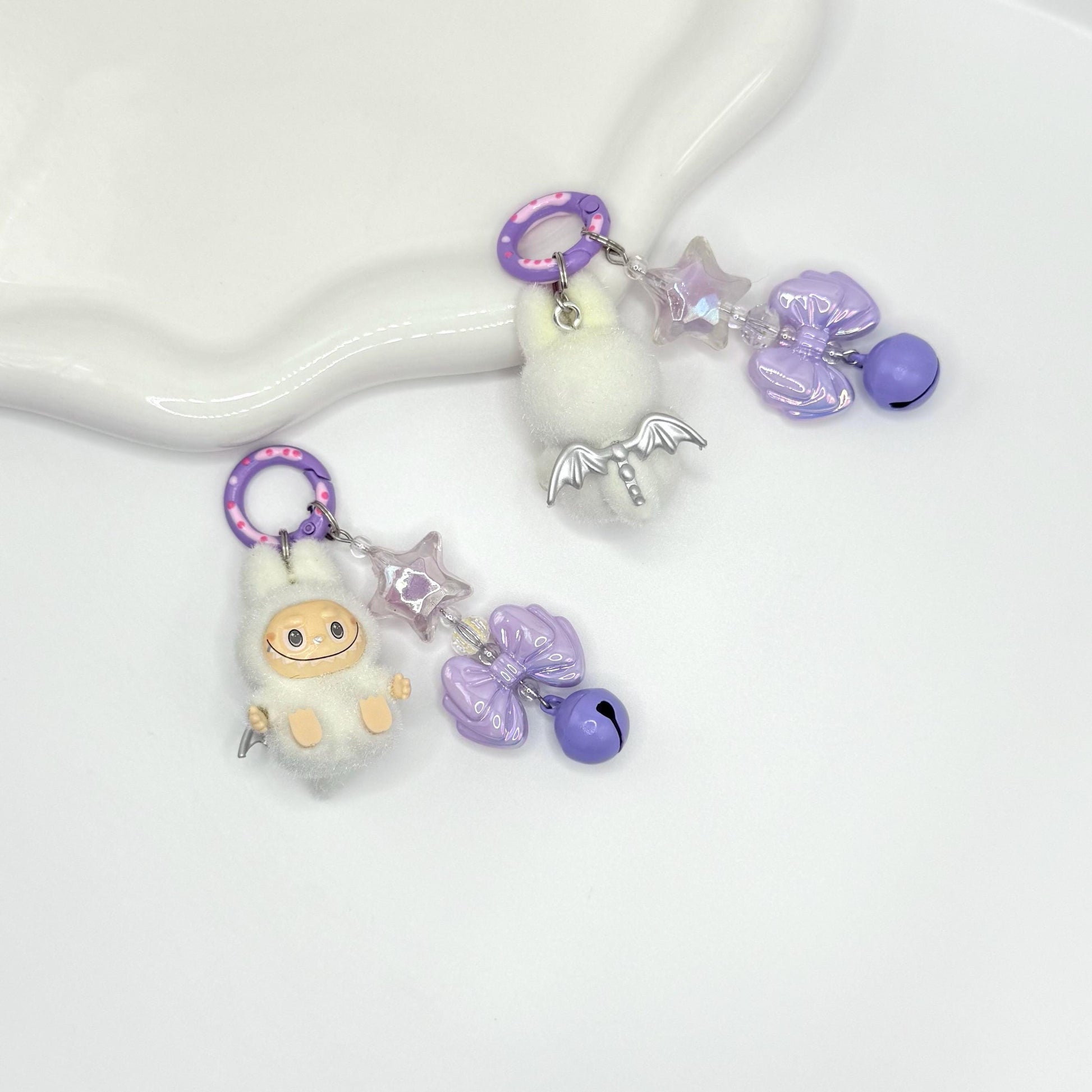 Labubu Zimomo Sitting Mini Figure Keychain | Bag Charm