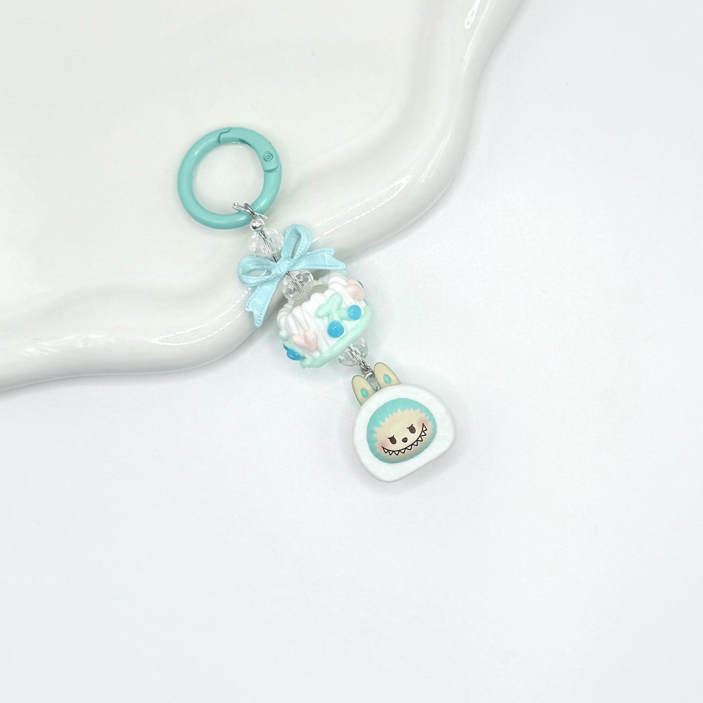 Authentic Pop Bean Hand Painted Bead Keychain | Bag charm | Phone charm | Handmade Beads | Popmart Bead