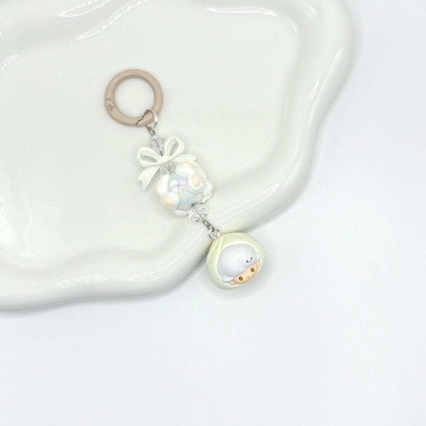 Authentic Pop Bean Hand Painted Bead Keychain | Bag charm | Phone charm | Handmade Beads | Popmart Bead