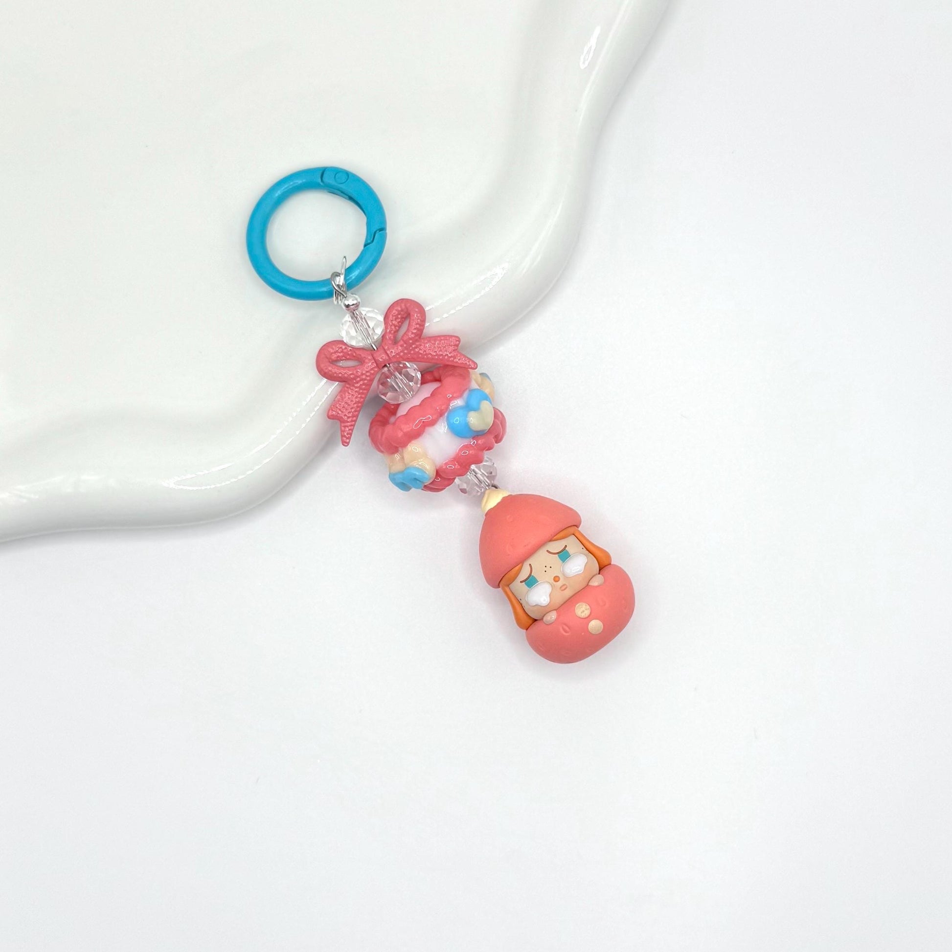 Strawberry Series Authentic Pop Bean Hand Painted Bead Keychain | Bag charm | Phone charm | Handmade Beads | Popmart Bead
