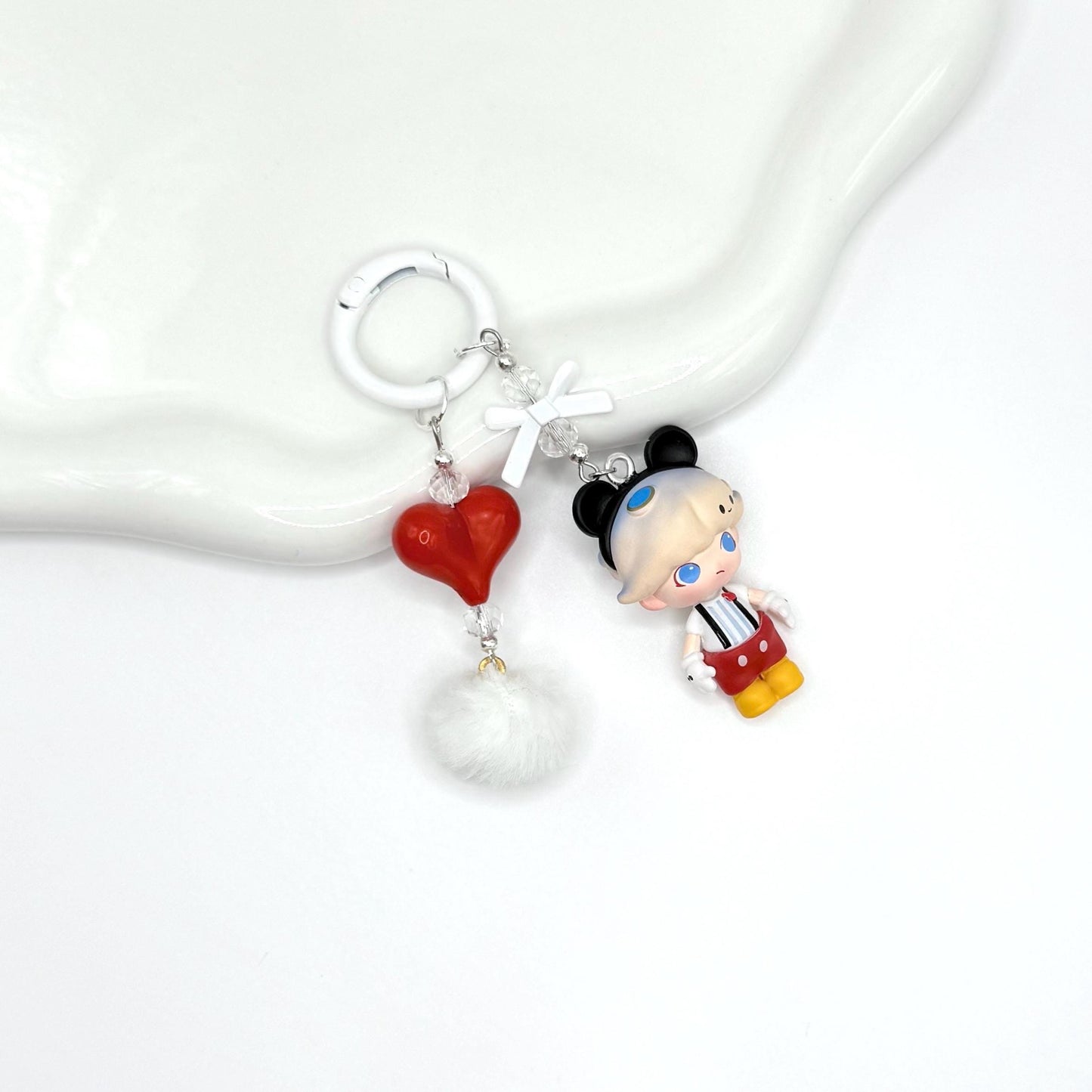 Dimoo x Disney Mini Figure Double Strands Keychain | Bag Charm