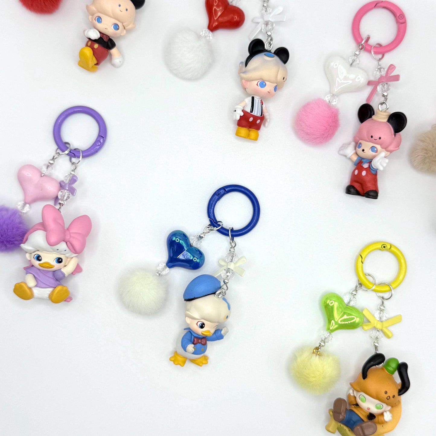 Dimoo x Disney Mini Figure Double Strands Keychain | Bag Charm