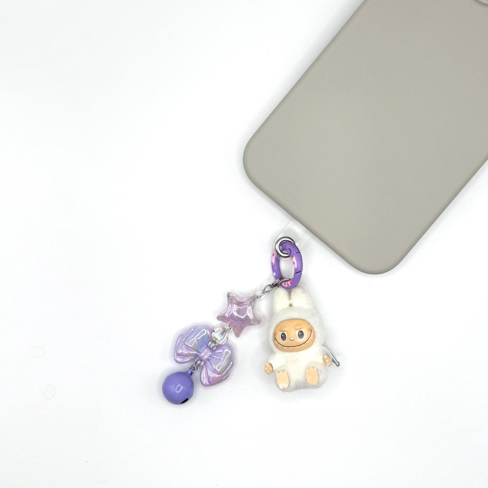 Labubu Zimomo Sitting Mini Figure Keychain | Bag Charm