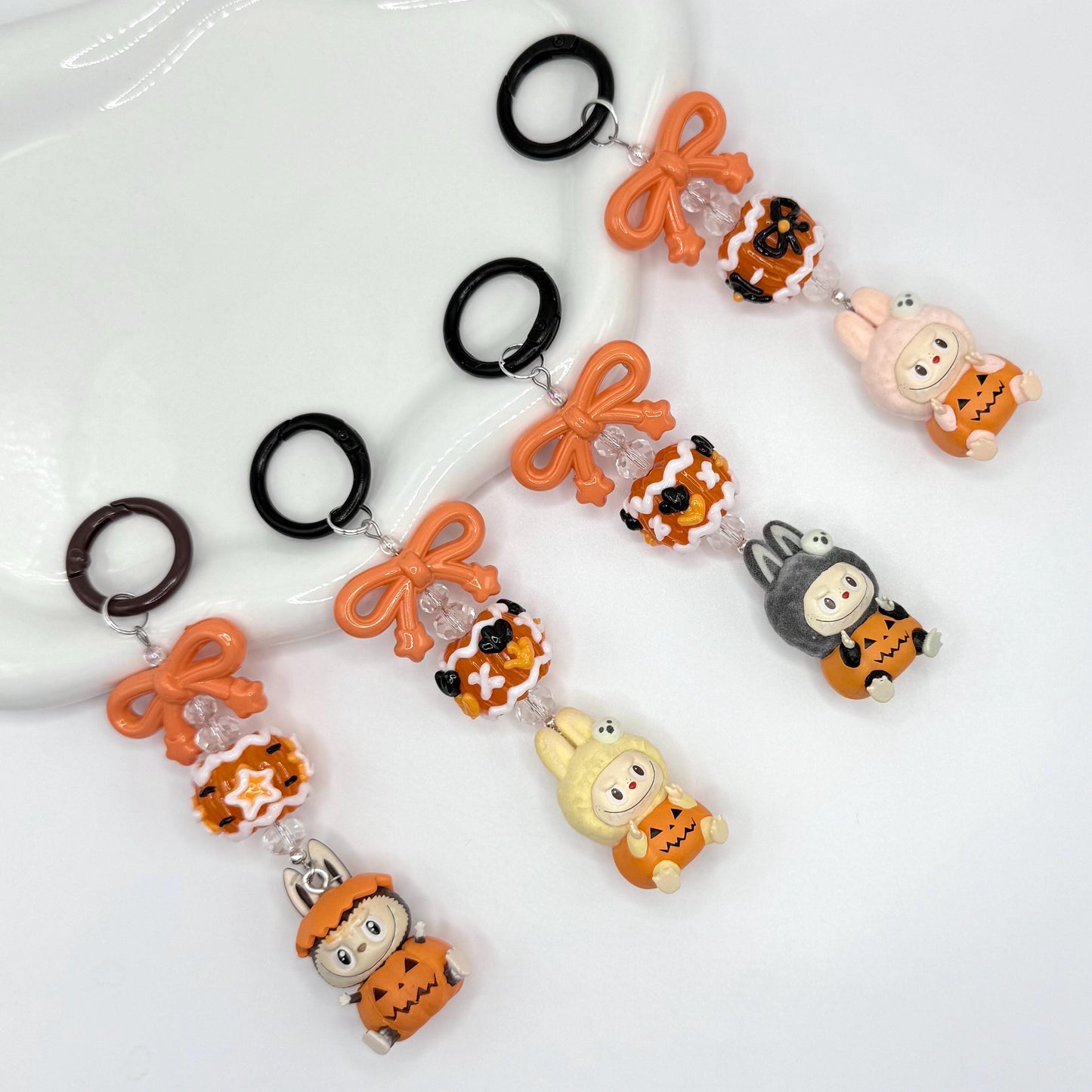 Halloween Labubu and Hacipupu Mini Figure Keychain | Bag Charm