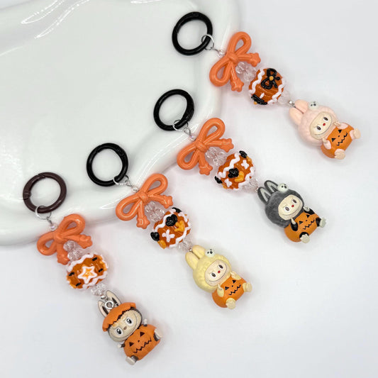 Halloween Labubu and Hacipupu Mini Figure Keychain | Bag Charm