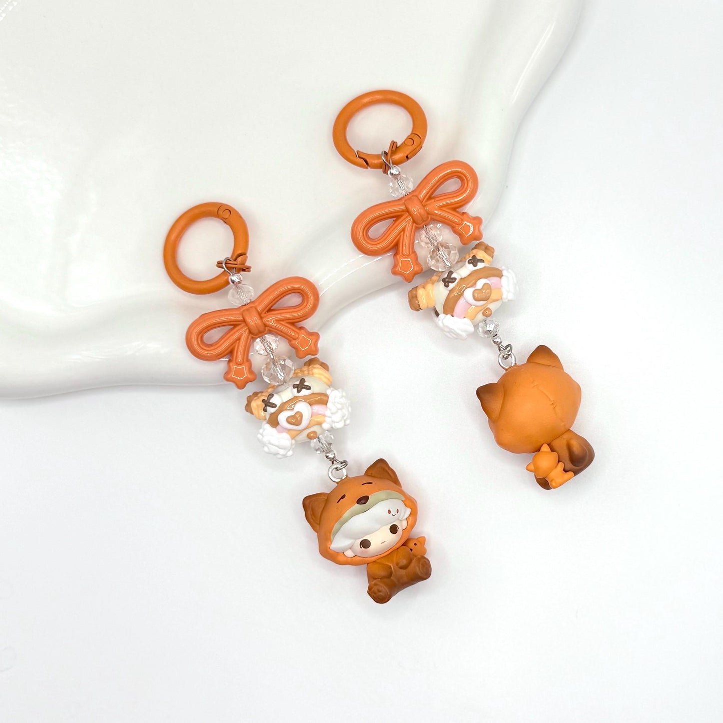 Pajama Party Series Authentic Pop Bean Hand Painted Bead Keychain | Bag charm | Phone charm | Handmade Beads | Popmart Bead