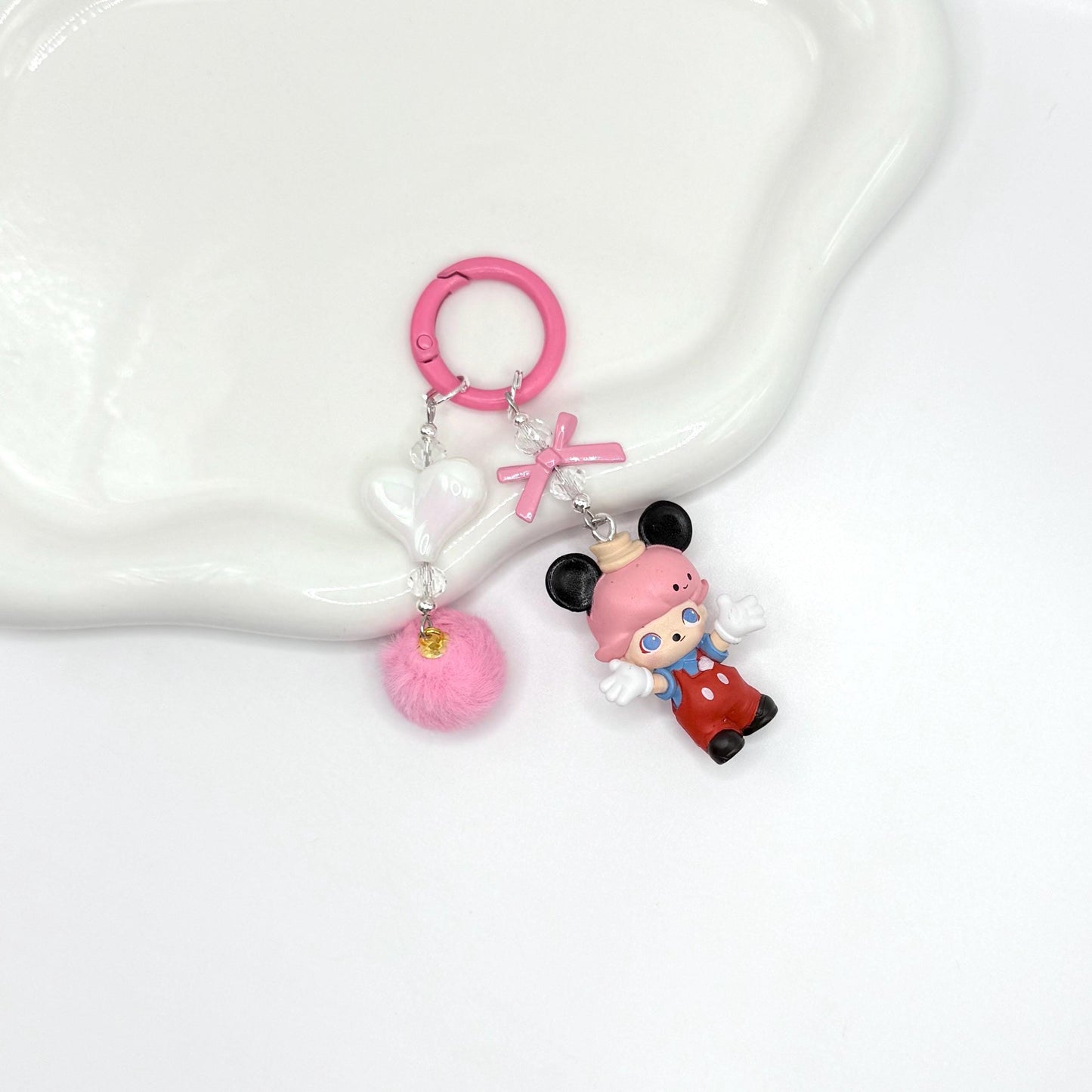 Dimoo x Disney Mini Figure Double Strands Keychain | Bag Charm