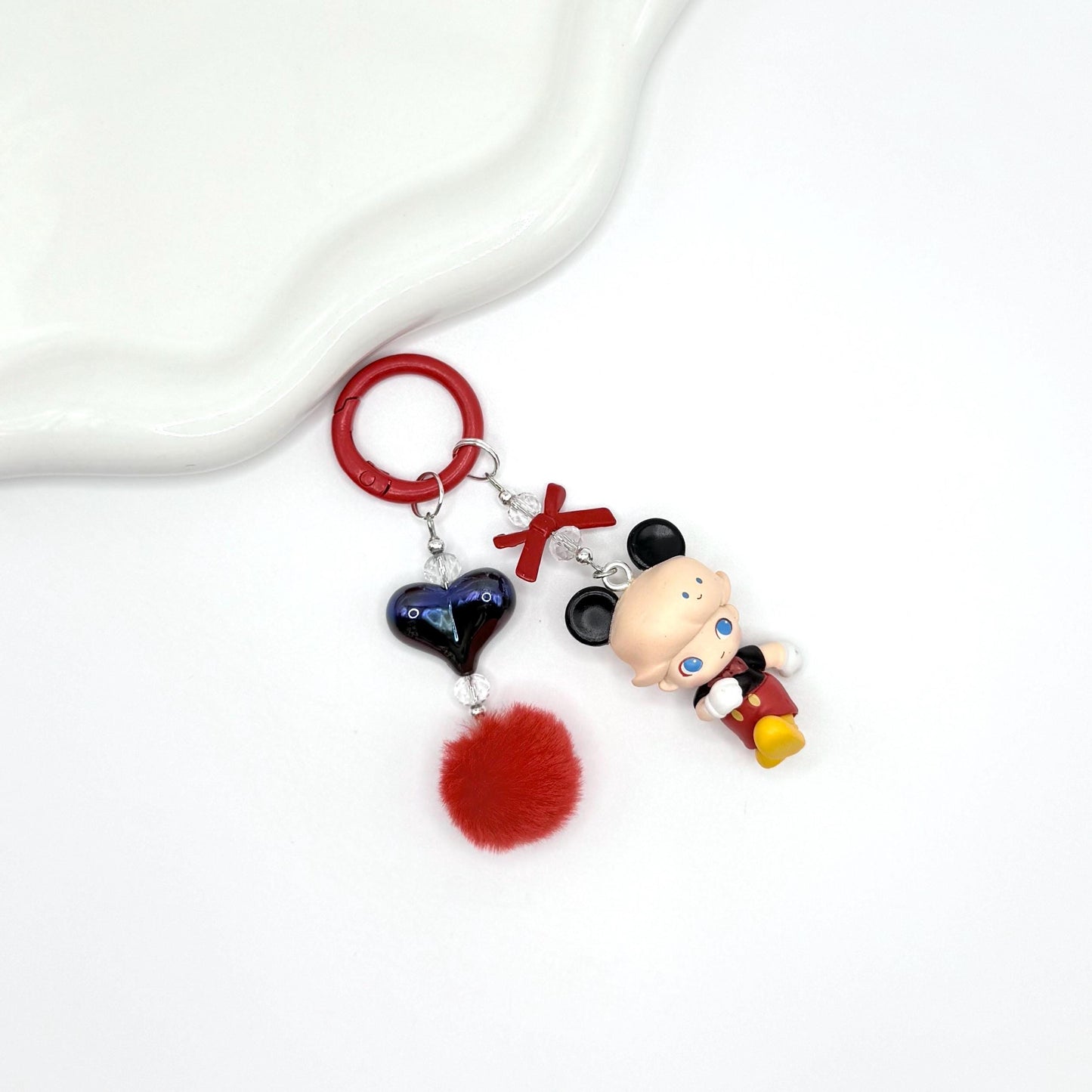 Dimoo x Disney Mini Figure Double Strands Keychain | Bag Charm