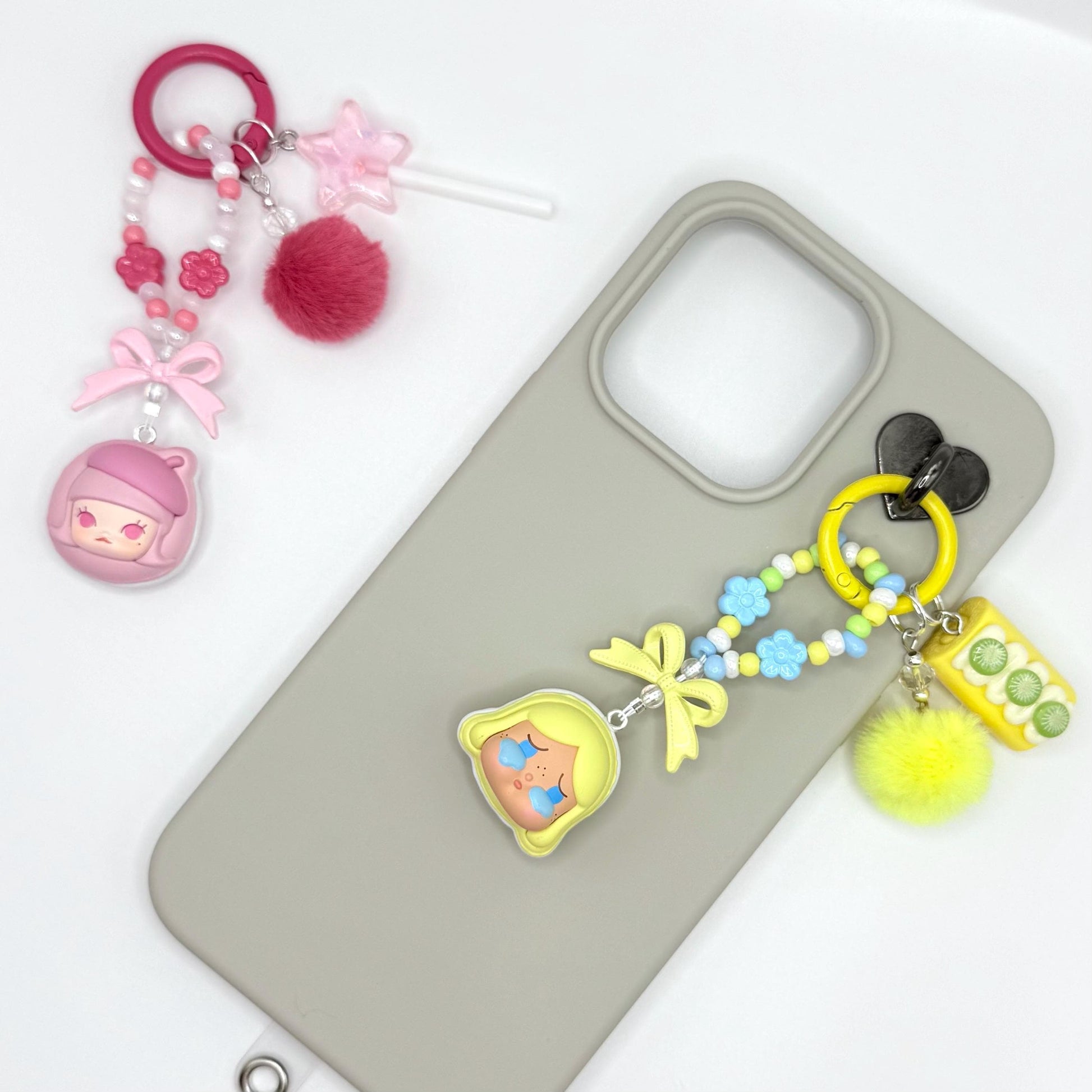 Macaron Dessert Series Authentic Pop Bean Hand Painted Bead Keychain | Bag charm | Phone charm | Handmade Beads | Popmart Bead
