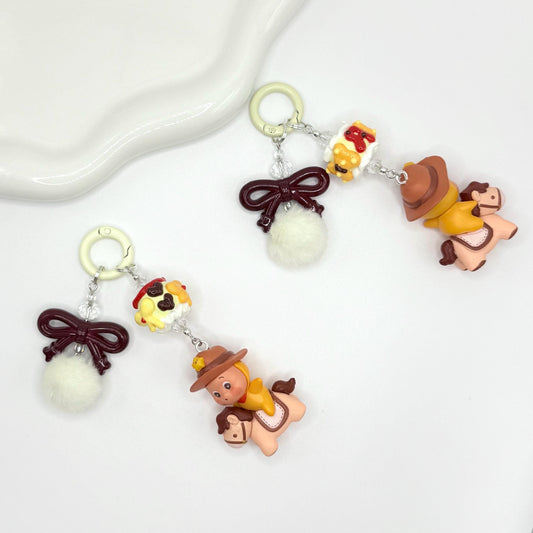 Twinkle Twinkle Mini Figures Double Strands Keychain | Bag Charm
