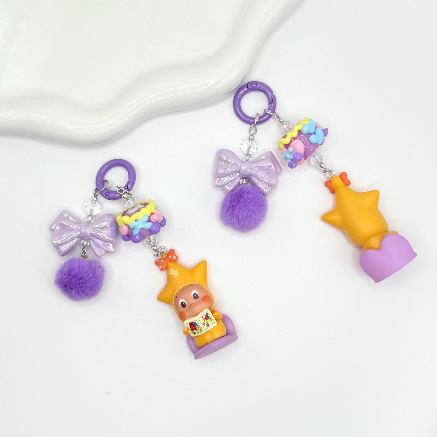 Twinkle Twinkle Mini Figures Double Strands Keychain | Bag Charm