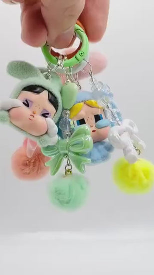 CryBaby Fuzzy Figure Mini Figure Keychain | Bag Charm